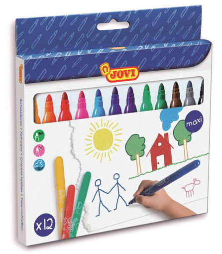 Picture of JOVI FELT TIP PENS MAXI X 12